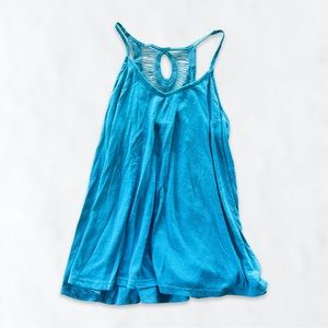 Mossimo Supply Co. Aqua Blue Halter Tank
